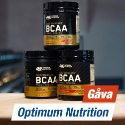 Handla f�r 500 kr fr�n Optimum Nutrition och f� Optimum Nutrition Gold Standard BCAA, 266 g p� k�pet